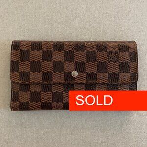 SOLD - Louis Vuitton Damier Ebene Wallet